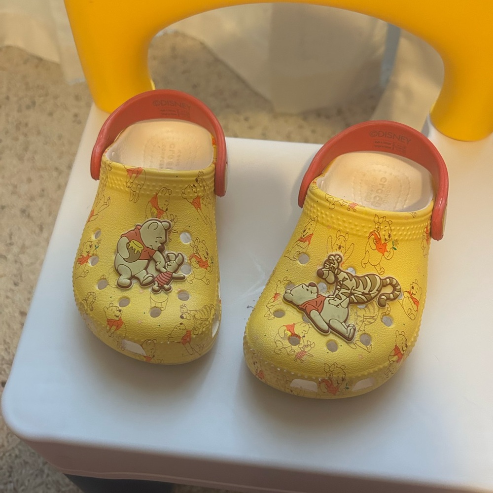Disney Kids Yellow Clogs